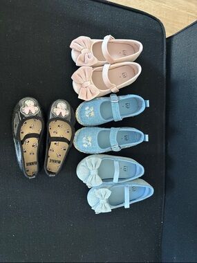 GAP Girls Pink Bow Mary Jane Flats
